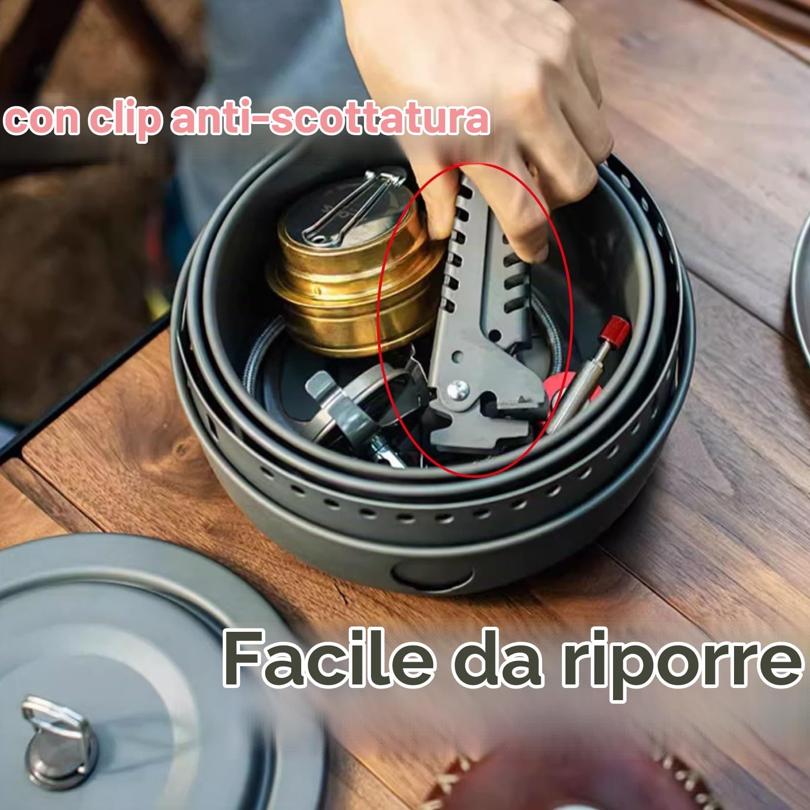 Stufa A Pellet Piccola Stufa A Legna in Lega di Alluminio Design Antivento con Griglia Stufe A Legna Uso Interno Ed Esterno Fornello da Esterno