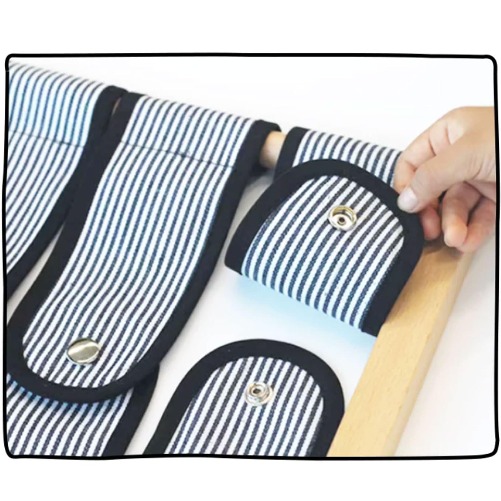 Telaio da vestizione in Legno Montessori | Tavola Allacciare Vestiti, Cerniera, Bottone, Pressione, Fibbia, Giocattolo Pratica, Giocattolo Abilità Motorie Fini