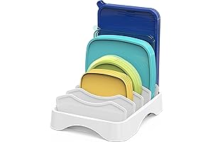 Everything Lid Organizer for Kitchen | Perfect Storage Option for Tupperware Lids...