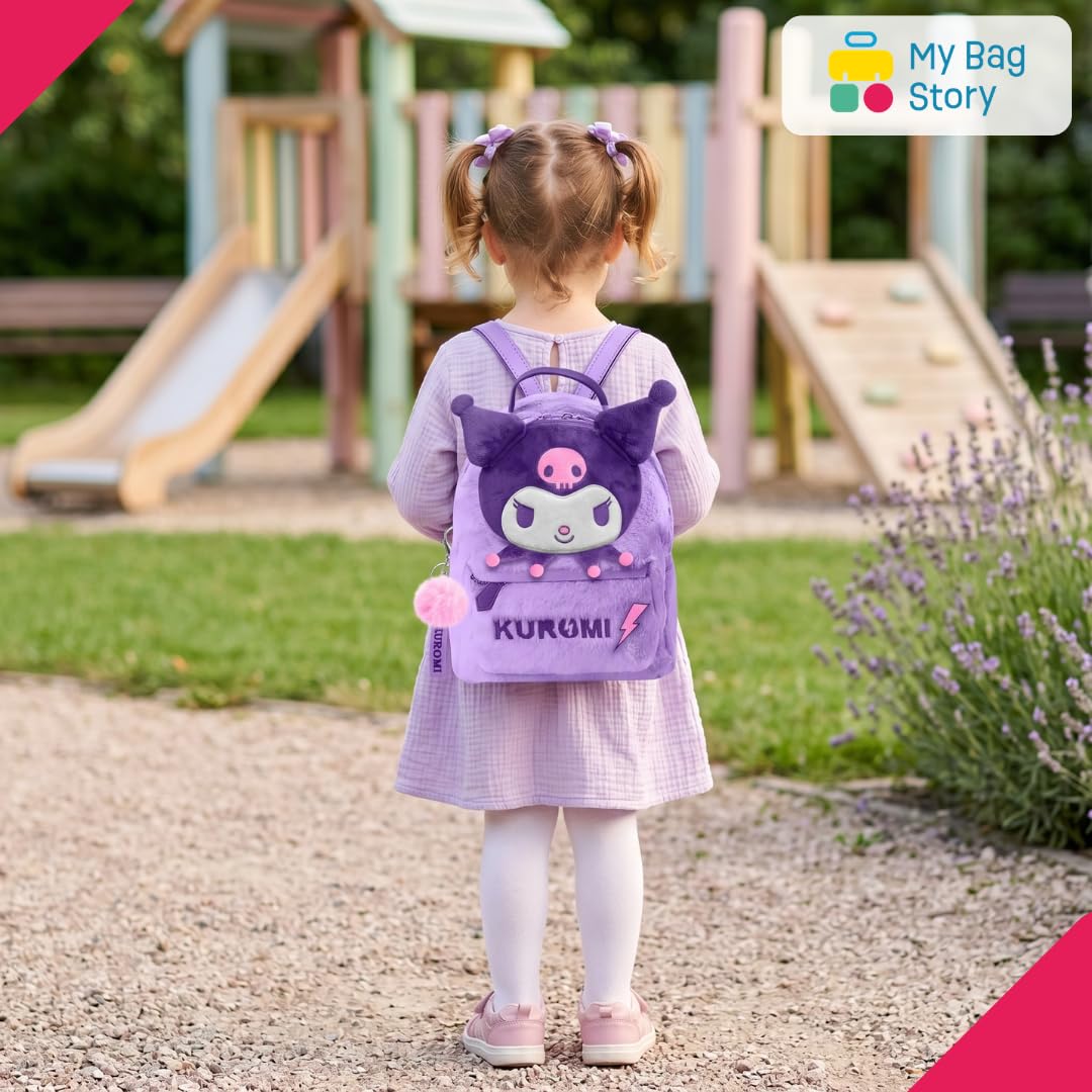 mybagstory - Sac à Dos Kuromi Peluche Sanrio pour Enfant