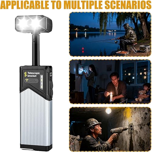 Miniatura 5 de Linterna LED  Linternas recargables con imán  Construcción compacta con agarre magnético, iluminación multimodo y estructura de lámpara extensible