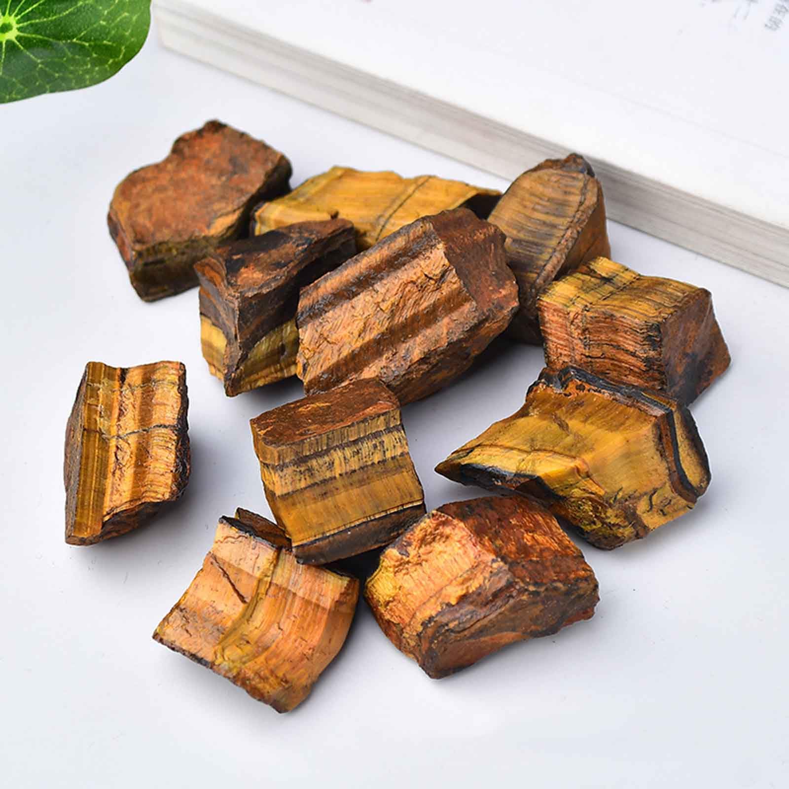 Quarzo Naturale, Pietre Naturali di Cristalli Grezzi Occhio Tigre, 2, libbre for la lucidatura della Decorazione delle Rocce Fontana | 1.2~2in/2.2lb