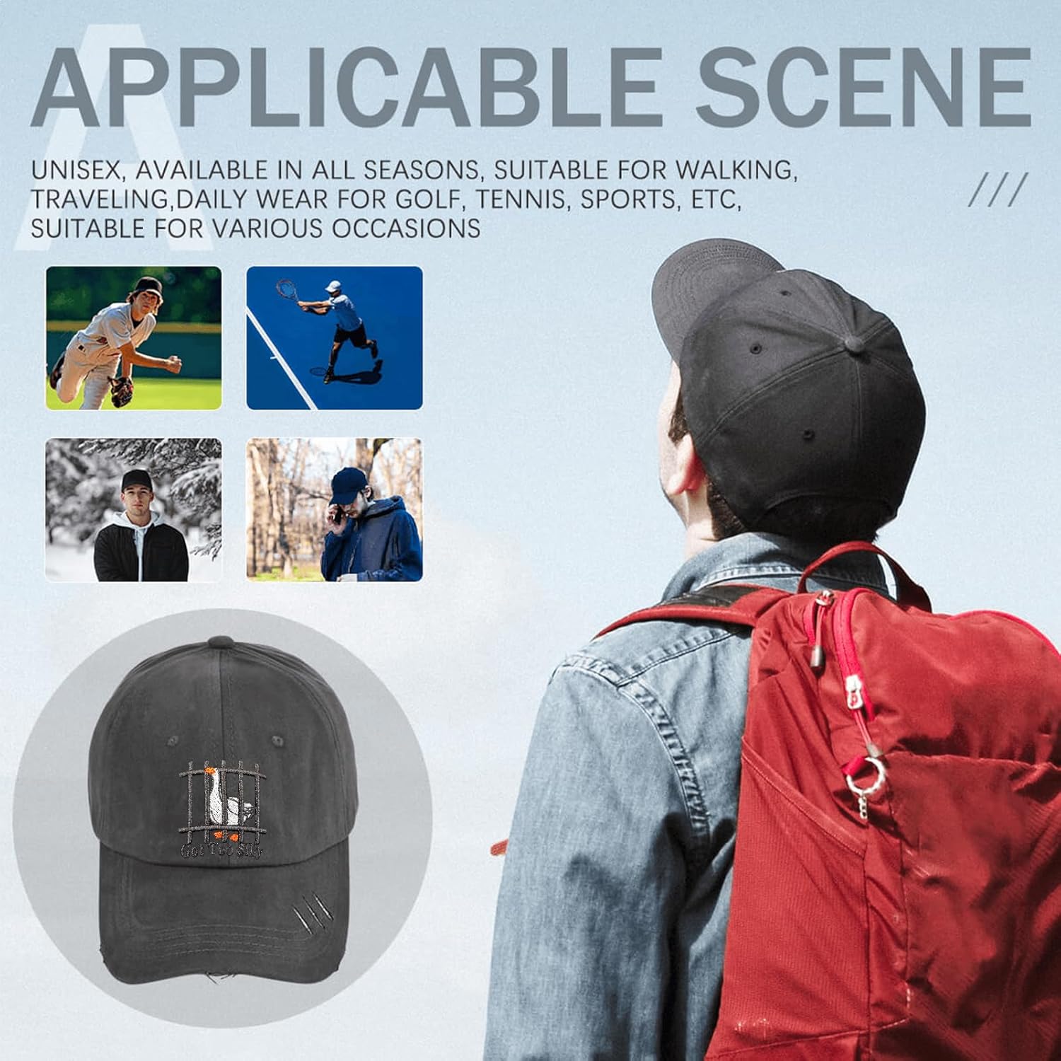 Embroidered Baseball Cap Golf Dad Hat Adjustable Original Classic Low Profile Cotton Cap Red Santa Hat Men Women - Image 8