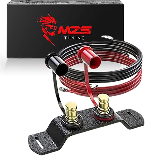 MZS Battery Relocation Kit, Remote Battery Terminals Changing Jump Post Cable and Bracket Universal Compatible with X3 RZR UTV ATV Trucks Car RV