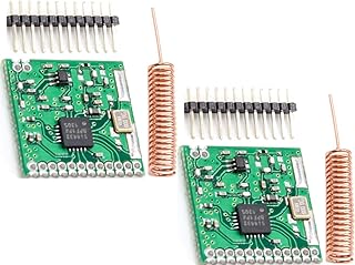 TECNOIOT 2pcs SI4432 Wireless Module 470MHz 433MHz 1000m Wireless Communication Module