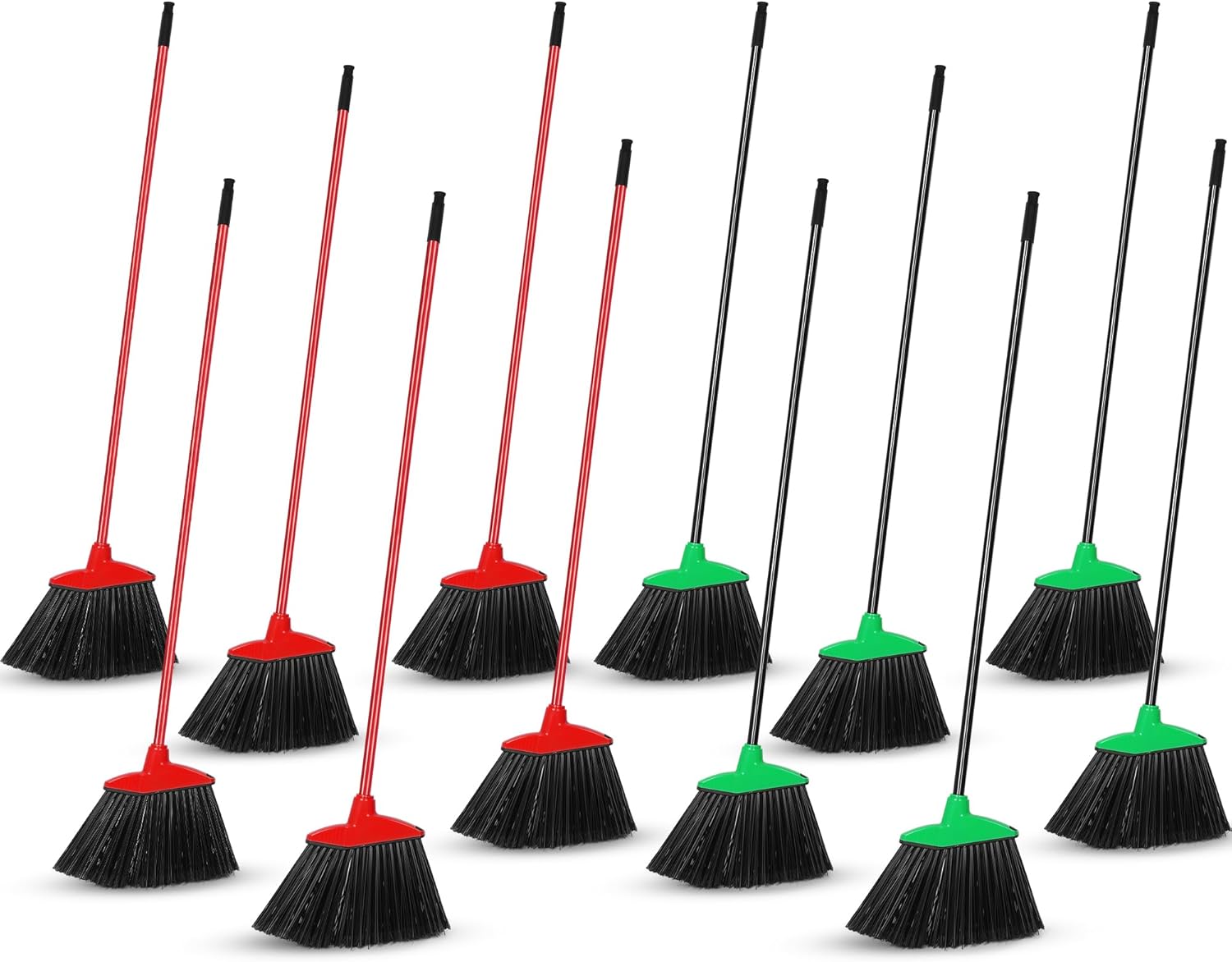 12 Pack Angle Broom Bulk Commercial Broom Household Heavy