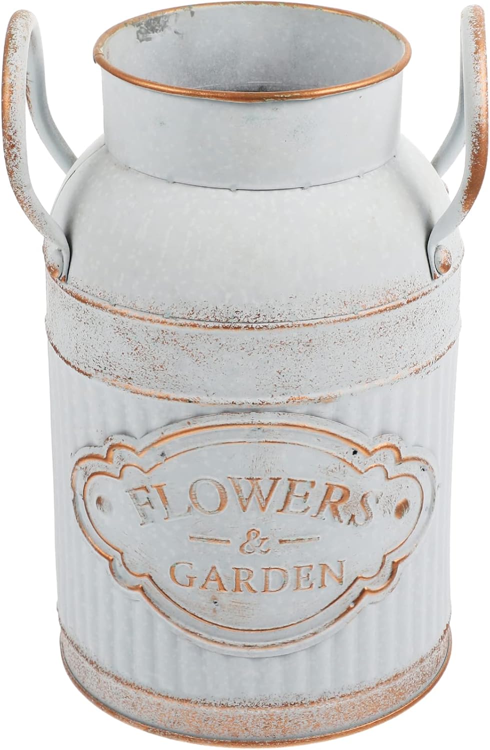 Zerodeko Galvanized Metal Vase Milk Can Rustic Shabby Chic