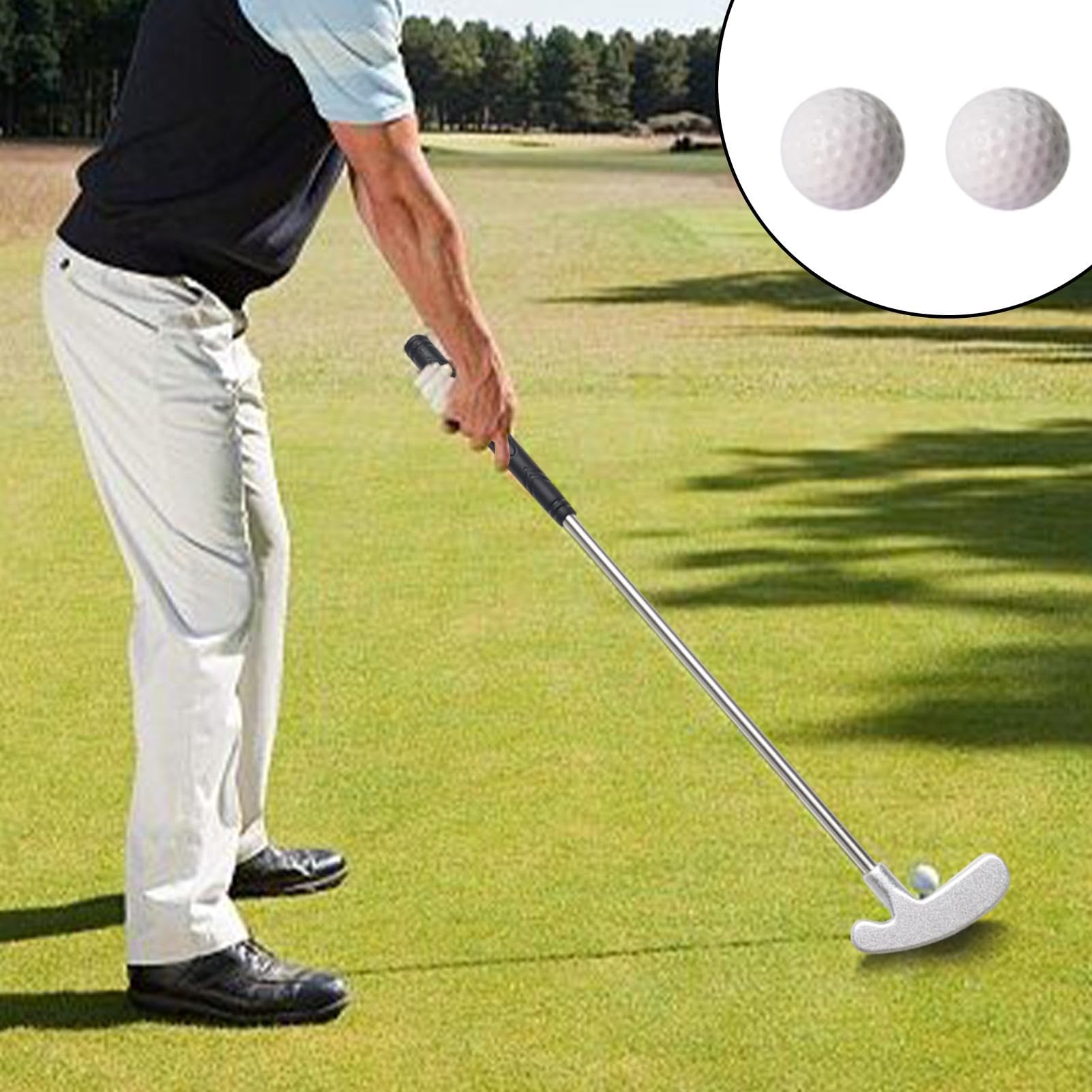 Putter de dos vías, putter bidireccional para niños, putter de golf para niños, putters de golf, cabeza de aleación de zinc, eje de acero inoxidable TPRGrip, palos de golf para niños, jóvenes y