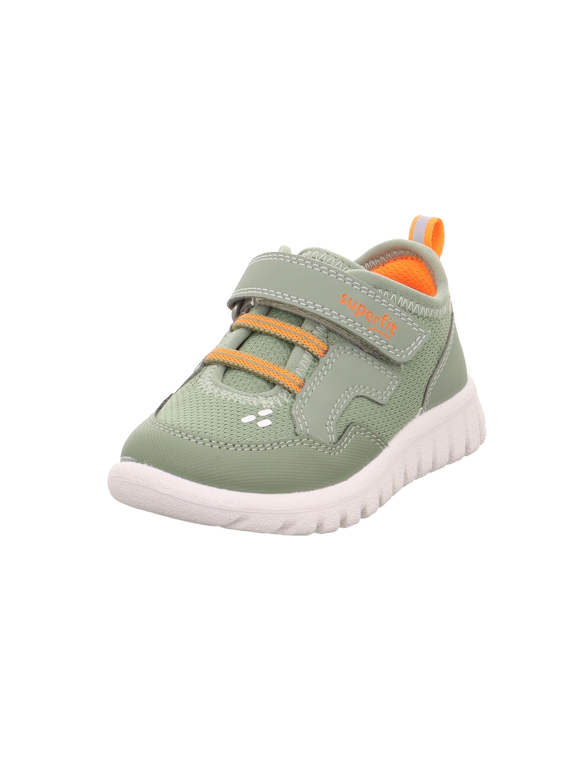 Superfit Boys' Sport7 Mini Trainers, Light Green Orange 7500, 11.5 UK Child