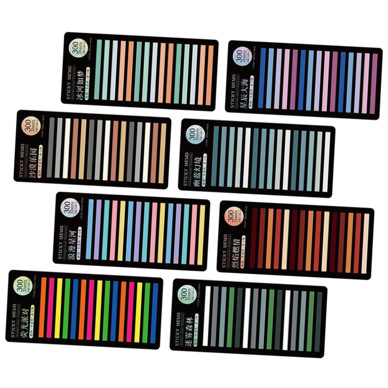 OSALADI 4 Ensembles Autocollants Annoter Signets Petit Collège Pratique Couleur Carnet De Marqueurs Note Autocollant Marqueurs De Page Onglets Collants L'animal De Compagnie 8 Feuilles*4