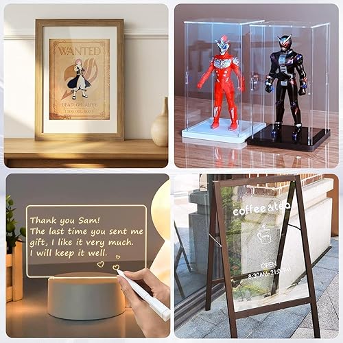 Miniatura 5 de Falken Design Hoja de plexiglás acrílico, transparente, 30 "x 40" x 18"