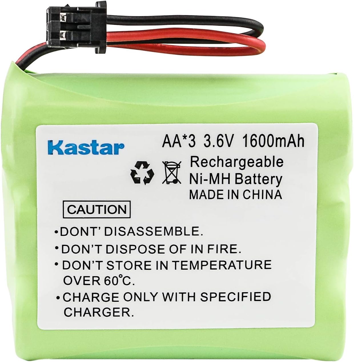 Kastar High Capacity Cordless Phone Battery Replacement for Uniden BT800 BT-800 BT-905 BP-800 BP-905, GE TL-96560, Cobra, Panasonic HHR-P505 P-P501 P-P504 P-P508 P-P510, Sharp, Sony BP-T18 BP-T24