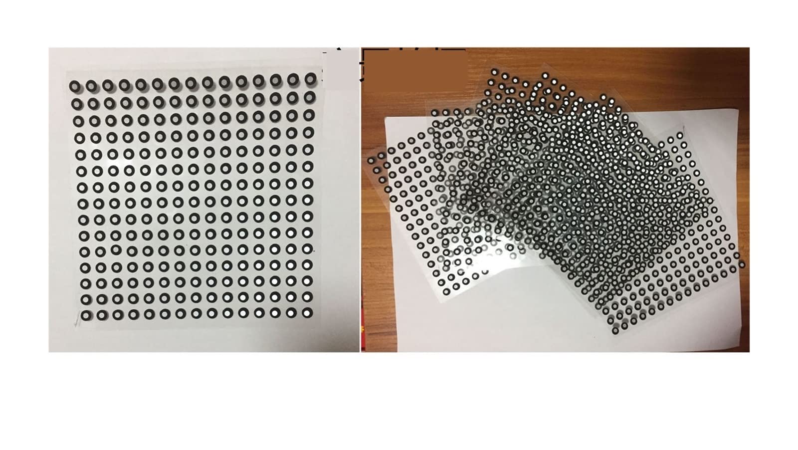 Markery do skanowania 3D, 1000 punktów Punkty skanowania 3D Ręczny skaner 3D odzwierciedla punkt docelowy Wewnątrz 6 na zewnątrz 10 mm(High reflective)