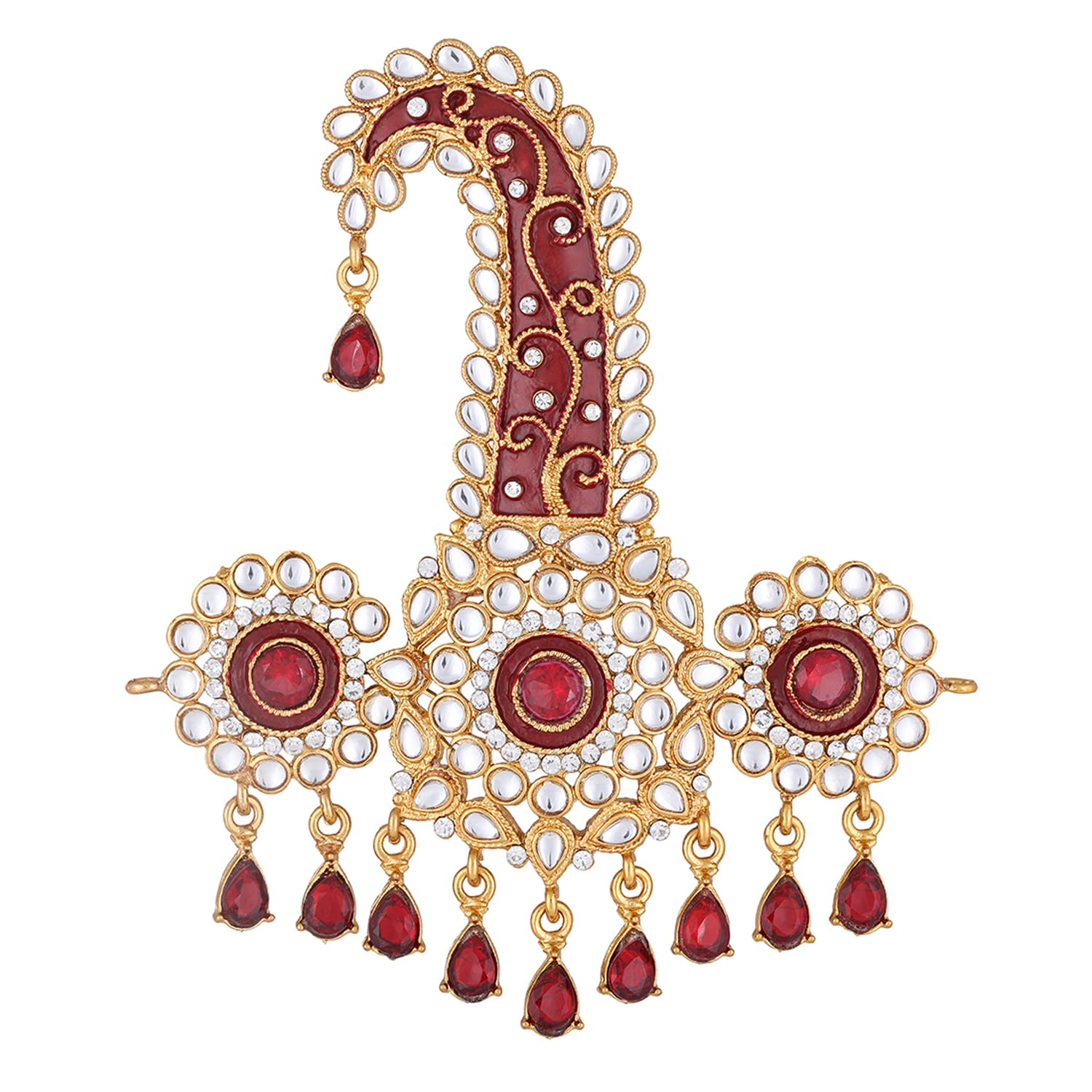 See full amazon price history chart for Mahi Maroon and White Crystals Meenakari Work Kalangi Brooch for Groom/Men (KL1001001G) Mahi Maroon and White Crystals Meenakari Work Kalangi Brooch for Groom/Men (KL1001001G) (B0BMLX5BJP) Amazon Price History, Amazon Price Tracker