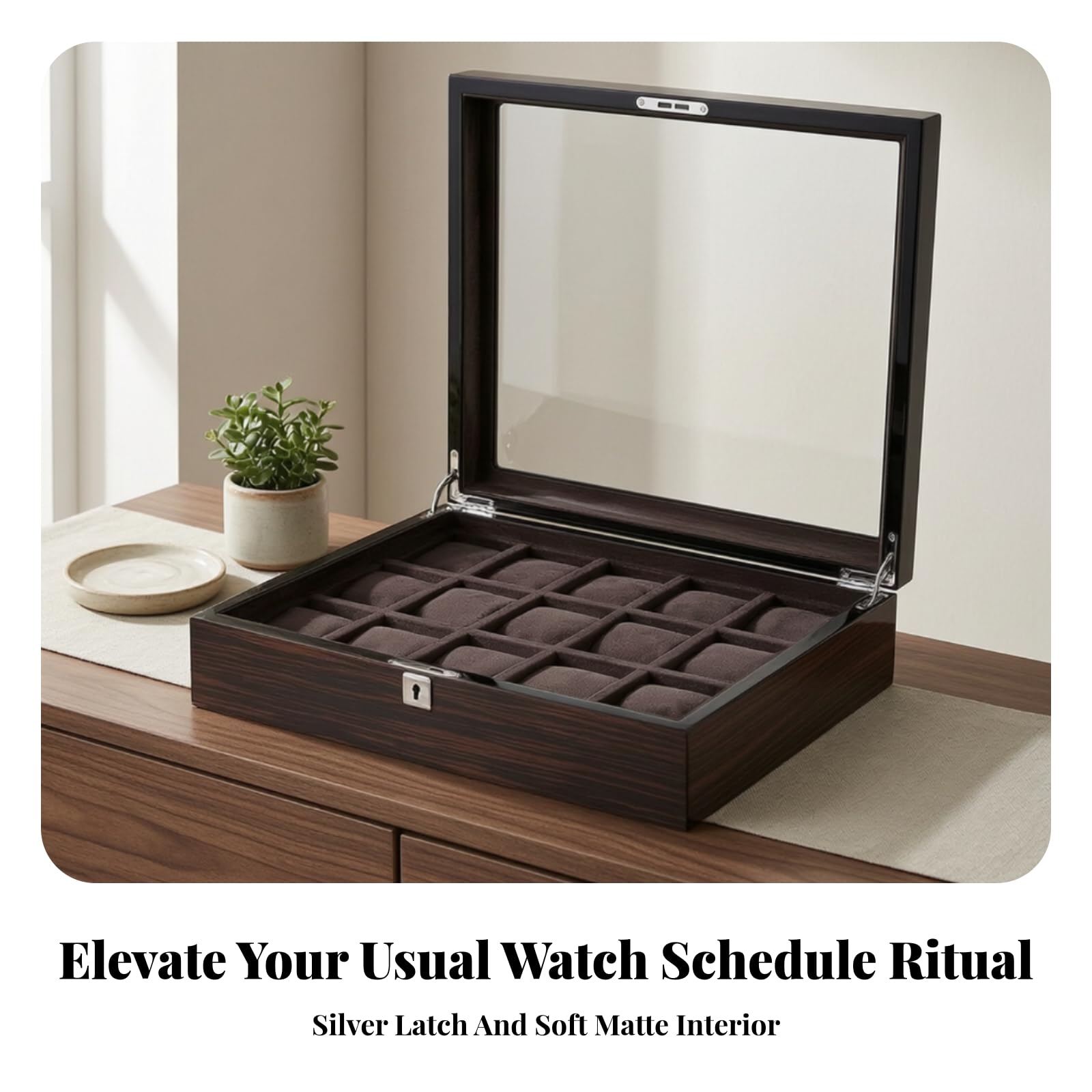 Espositore per Orologi Morbido, 3-Slot