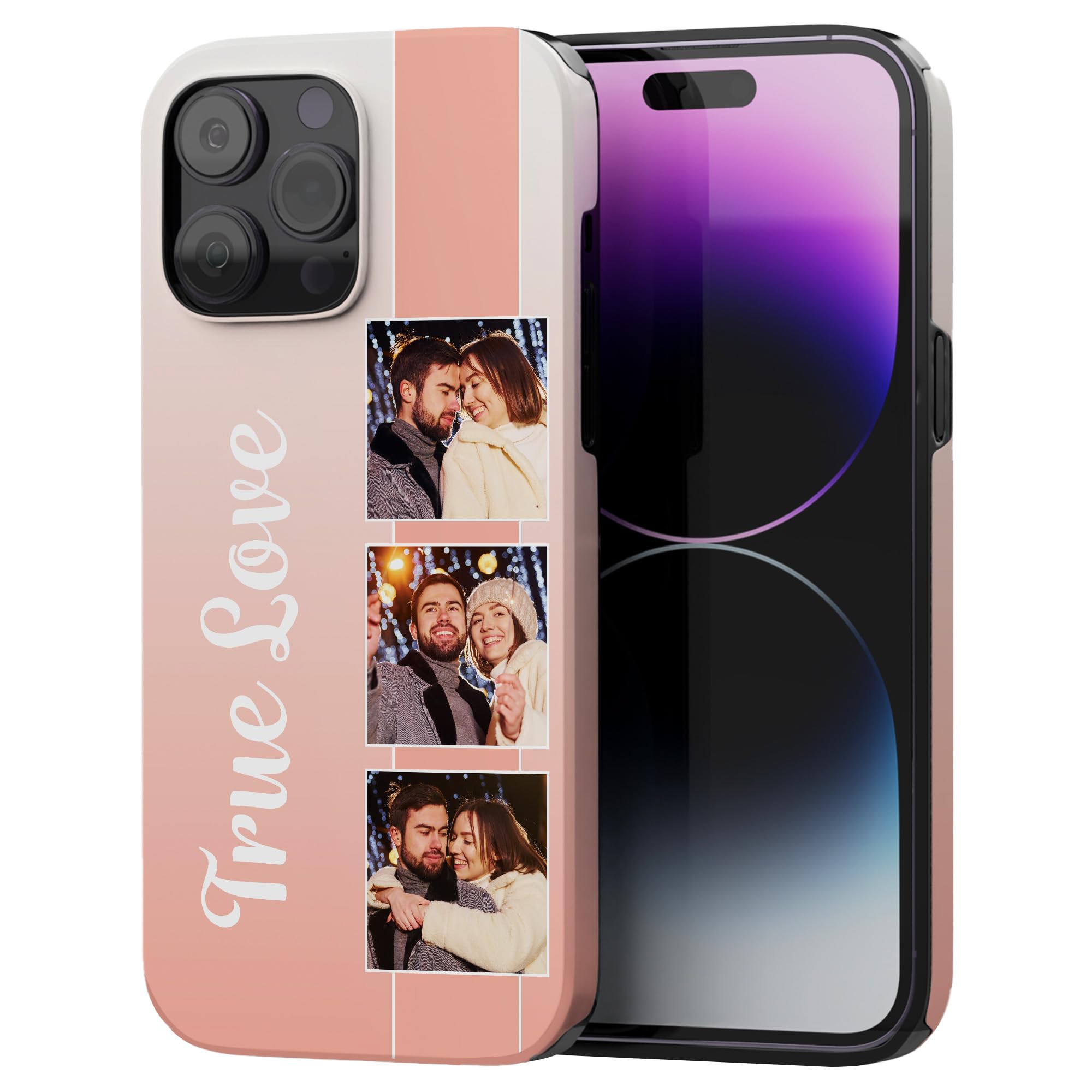 Easycosy Personalized Picture Phone Cases for 17 16 15 14 13 12 11 Pro/Max/Mini Air XR X Xs Max Dual Layer Defense Anti-Drop Anti-Scratch Protective