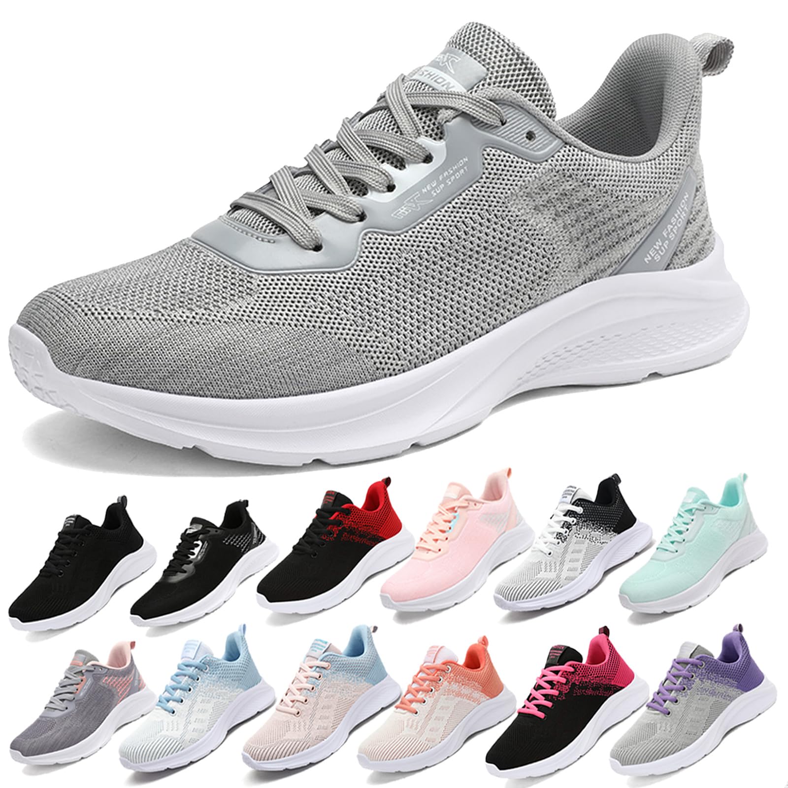 MIDQCGL Uomo Donna Scarpe Sportive Donna Scarpe da Ginnastica Corsa Sportive Fitness Running Sneakers Scarpe Basse Casual Walking Trainers 35-45EU