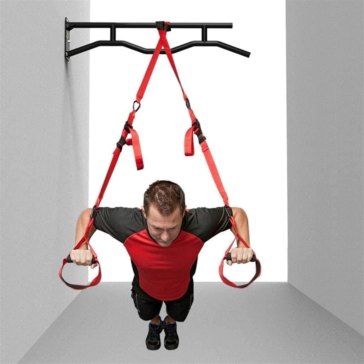 Pull Ups Strength Training Pull-up Bars Pull-up Bars Door Mounted Pull-up Bars Wall-Mounted Home Multifunctional Wall Single Parallel Bar Pull-up Horizontal Bar