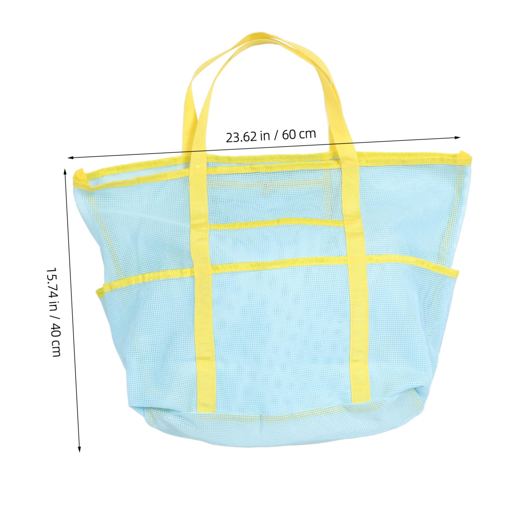 GLSTOY Handheld Mesh Swim Bag Beach Tote Holes Portable Travel Organizer Bag Waterproof Tote