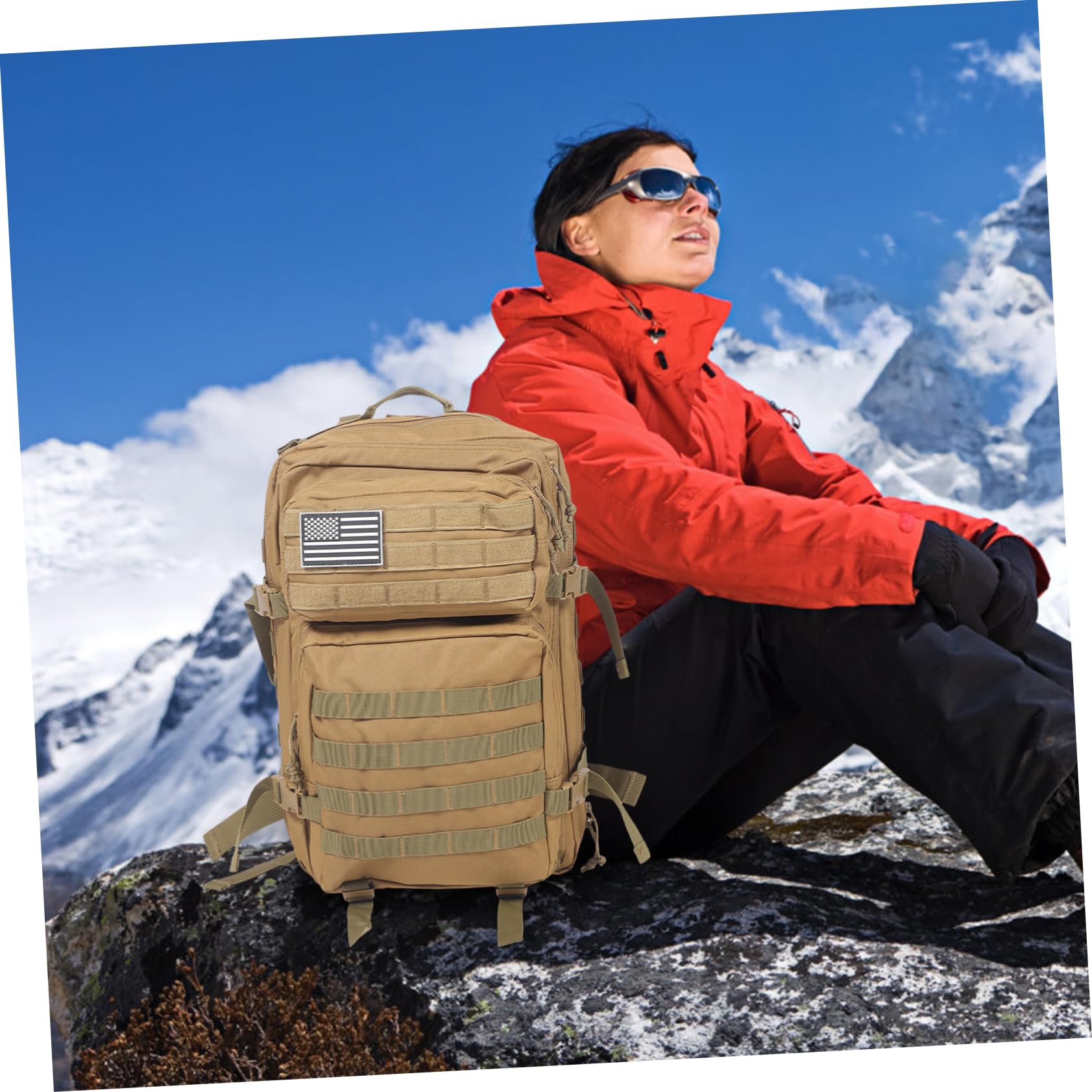 Zaino Tattico Mimetico Oxford 900d Idrorepellente Grande capacità | Back To School Party, Viaggio e Giochi Militari, Organizza Attrezzatura Outdoor Praticità