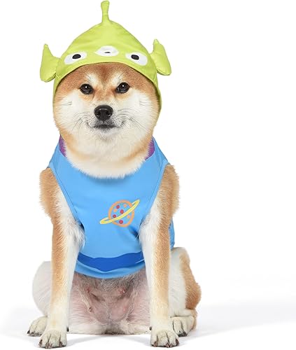 Miniatura 1 de Disney for Pets Disfraz de extraterrestres para perros de Toy Story, extra pequeño, talla XS, disfraz de Halloween para perros, con licencia oficial