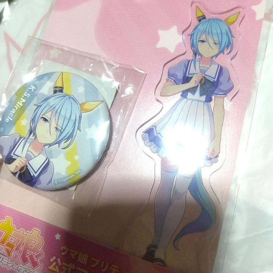 Amazon.co.jp: ウマ娘 ケイエスミラクル アクリルスタンド 缶バッジ