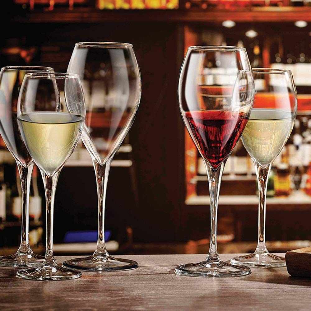 Set De 6 Verres à Vin Blanc PASABAHCE Montecarlo Breeze - 20 Cl, Transparent, Design élégant