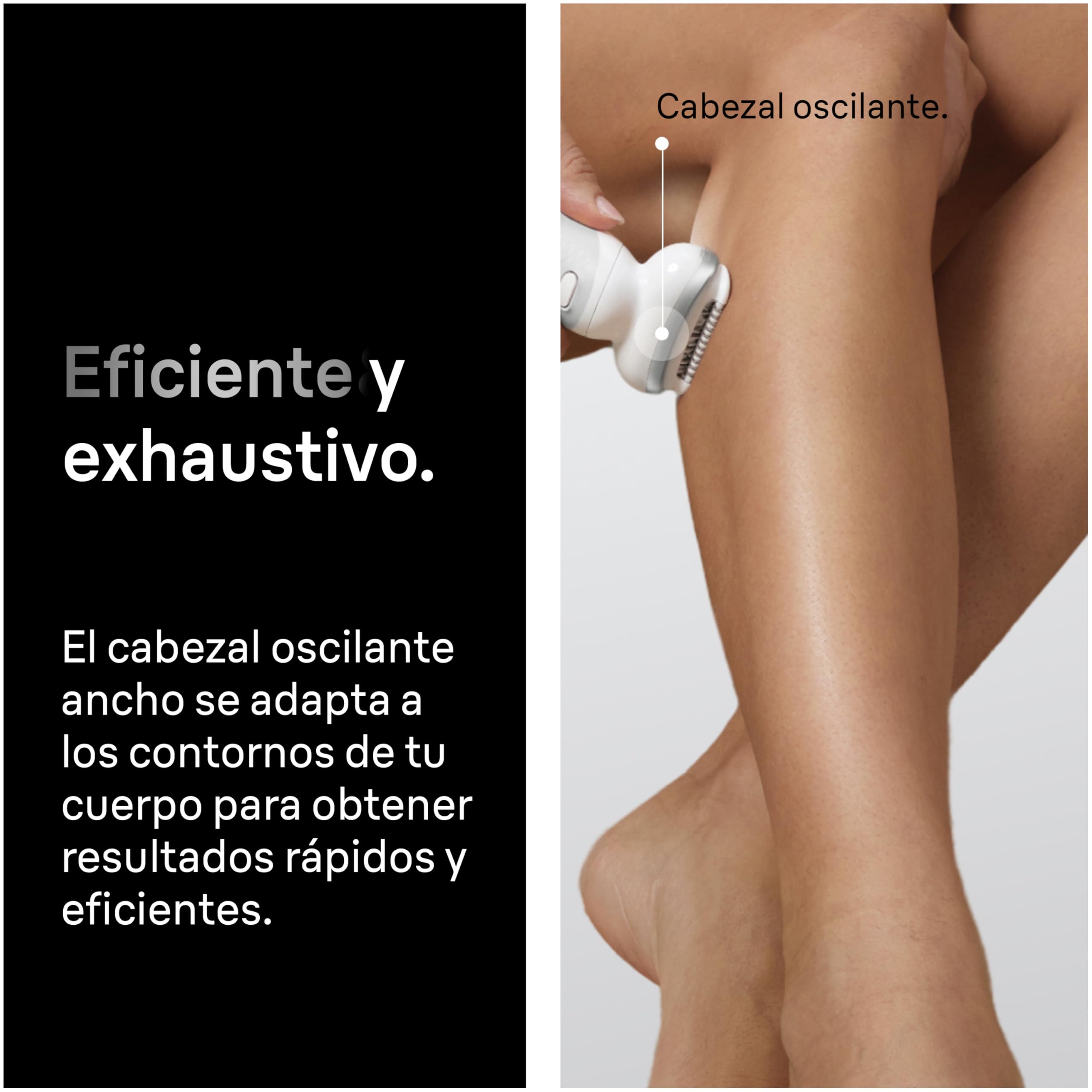 Braun Silk·épil 9 Depiladora Eléctrica Mujer Corporal con Cabezal Pivotante, Uso Seco y Mojado, Depilación Suave Duradera 9-041