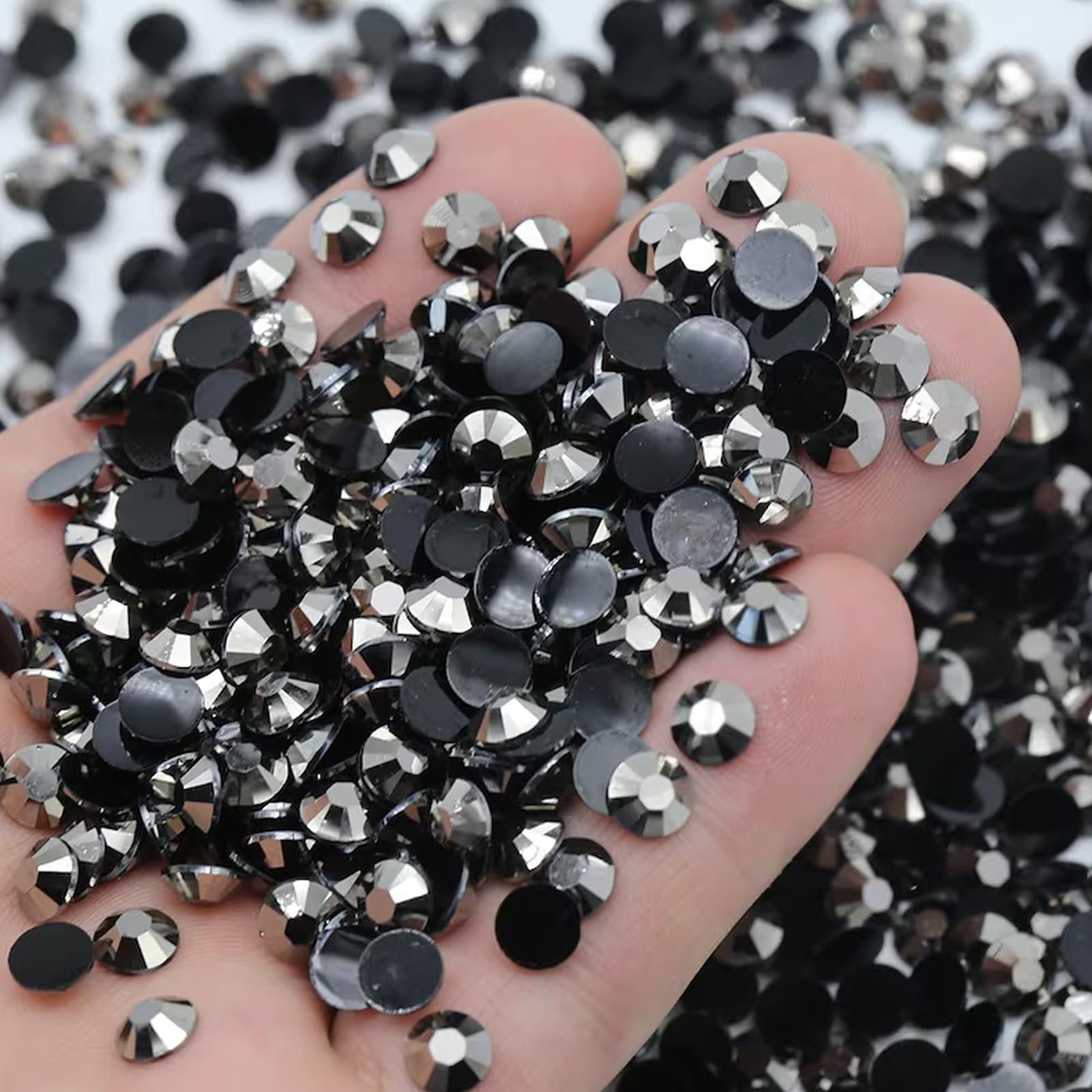 RD-74486 AB Jelly Rhinestones - 15,000pcs, 5mm Flatback Resin Gems For Nail Art & Crafts - View #7