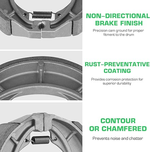 Miniatura 4 de Youxmoto Zapatas de freno traseras para Polaris Outlaw 50 90 2007-2020 Sportsman 90 01-16  Outlaw Sportsman 110 16-20 Scrambler Predator 50 90, para