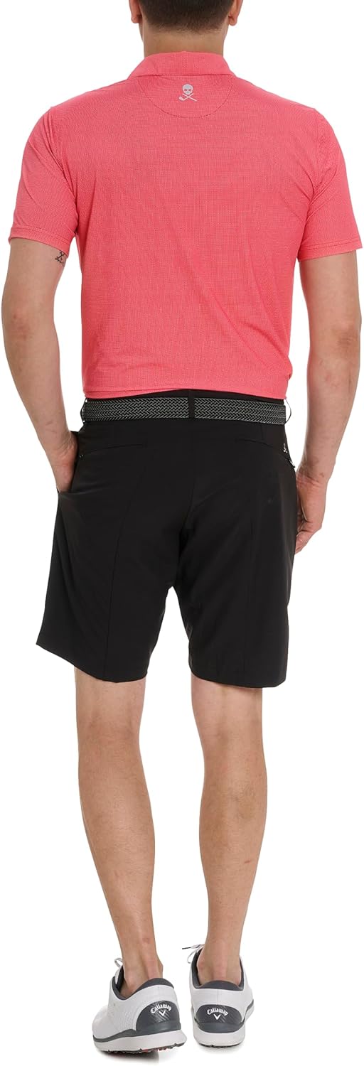 Robert Graham Men's Hyde 3 Short Sleeve Knit Polo Shirt