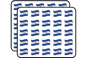 El Salvador Waving Flag Sticker 50 Pack