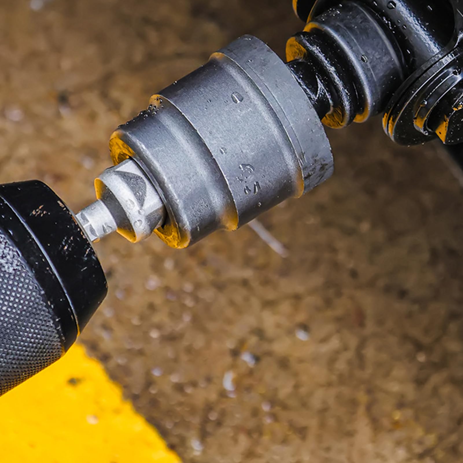 タイヤ交換工具 ジャッキアダプター 車載パンタジャッキ取付金具 高速 省力化 専用 防錆 頑丈 工具コンバーター 交換用アタッチメント 車メンテナンストール トラック ガレージ用 ドリルアダプターアクセサリー - 4