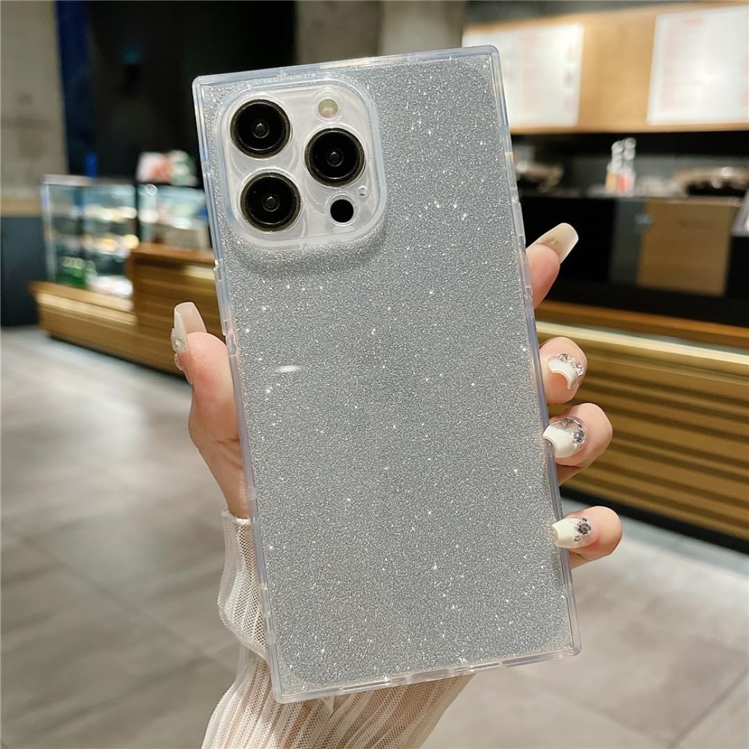 Coque transparente paillettes iPhone 14 Plus néon fluorescent silicone blanc - 8