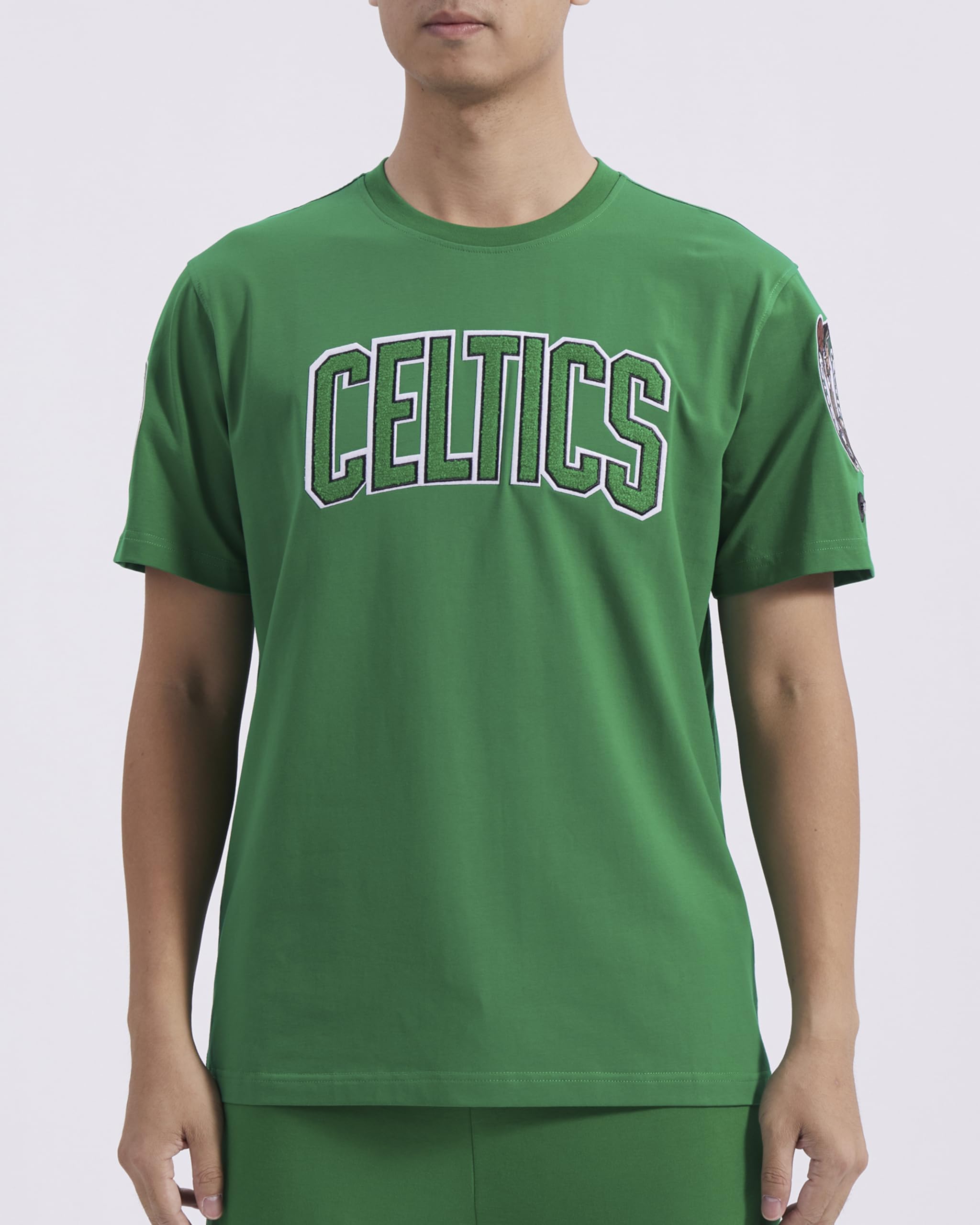 Pro Standard Mens NBA Boston Celtics Classic Chenille Short Sleeve Tee Kelly Green 3XL โ image 1