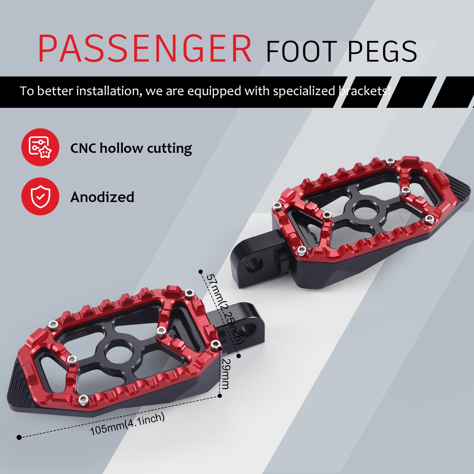 Amazon.com: For Harley Touring Floorboards MX Footboards