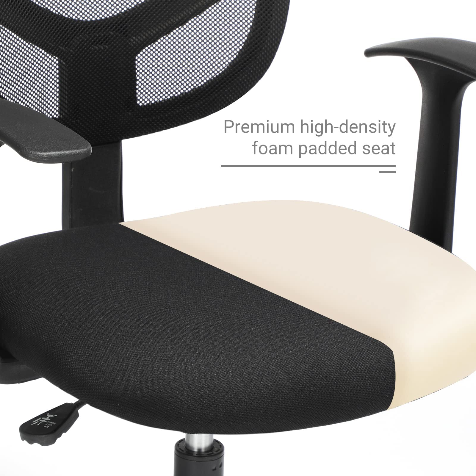 SONGMICS Drafting Stool Chair, High Office Chair, Ergonomic Painting