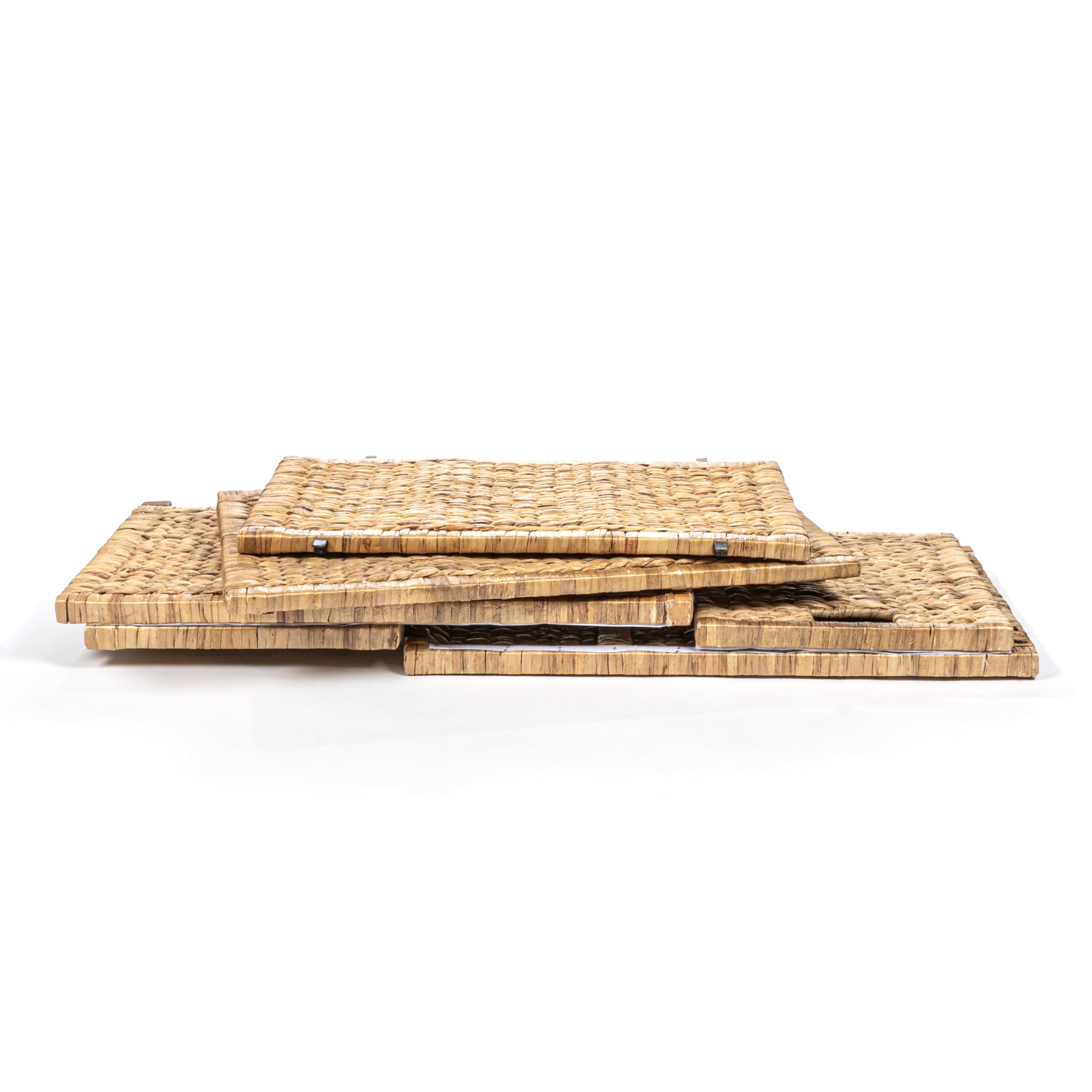 happimess HPM9005A Anada - Baúl de almacenamiento de mimbre de 30 pulgadas, marco de madera/jacinto de agua, granja, transición, costero, rústico, para oficina, dormitorio, sala de estar, dormitorio,
