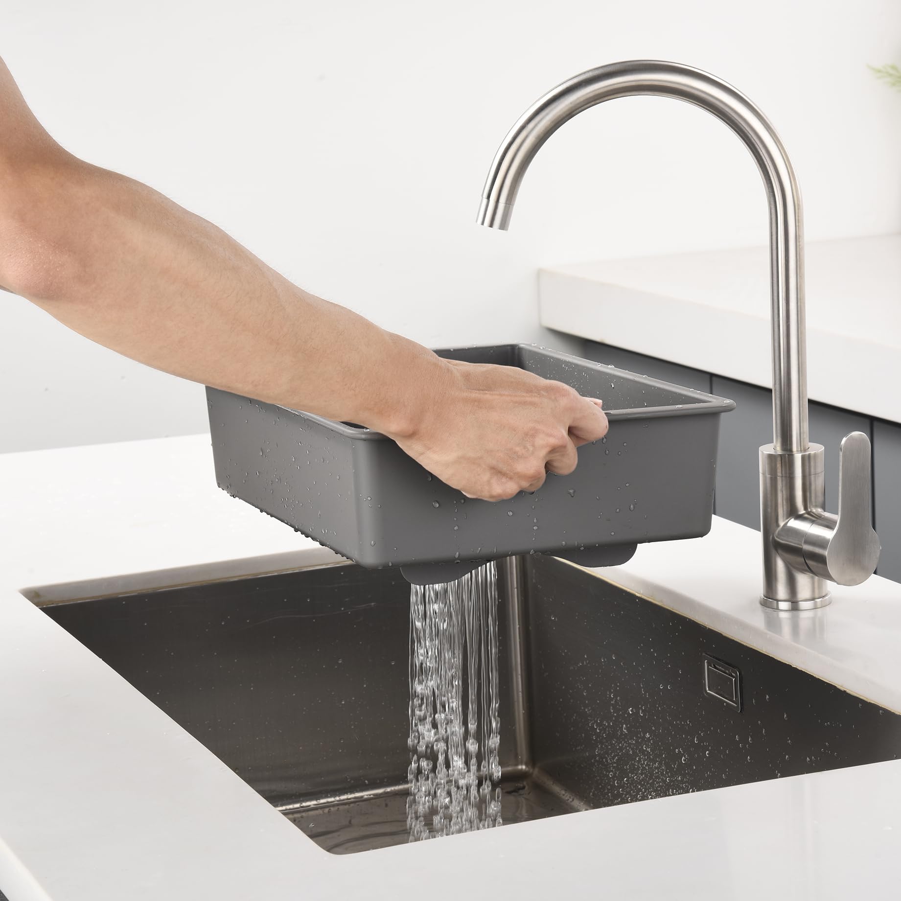 2-in-1 Kitchen Sink Dish Basin Set - Filter & Drain -6