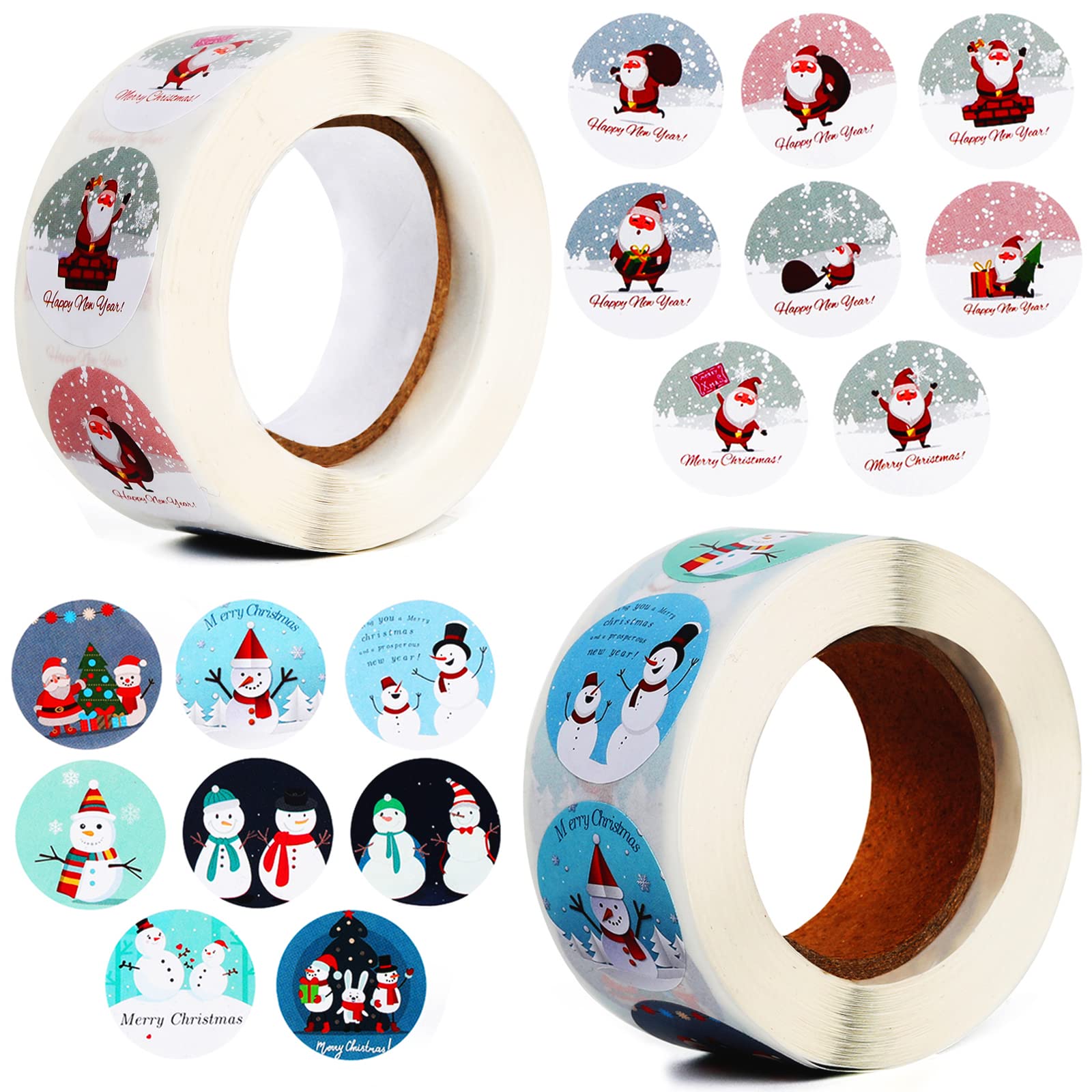 1000 Pièces Autocollants Cadeaux De NoëL,Noël Vacances Cadeau