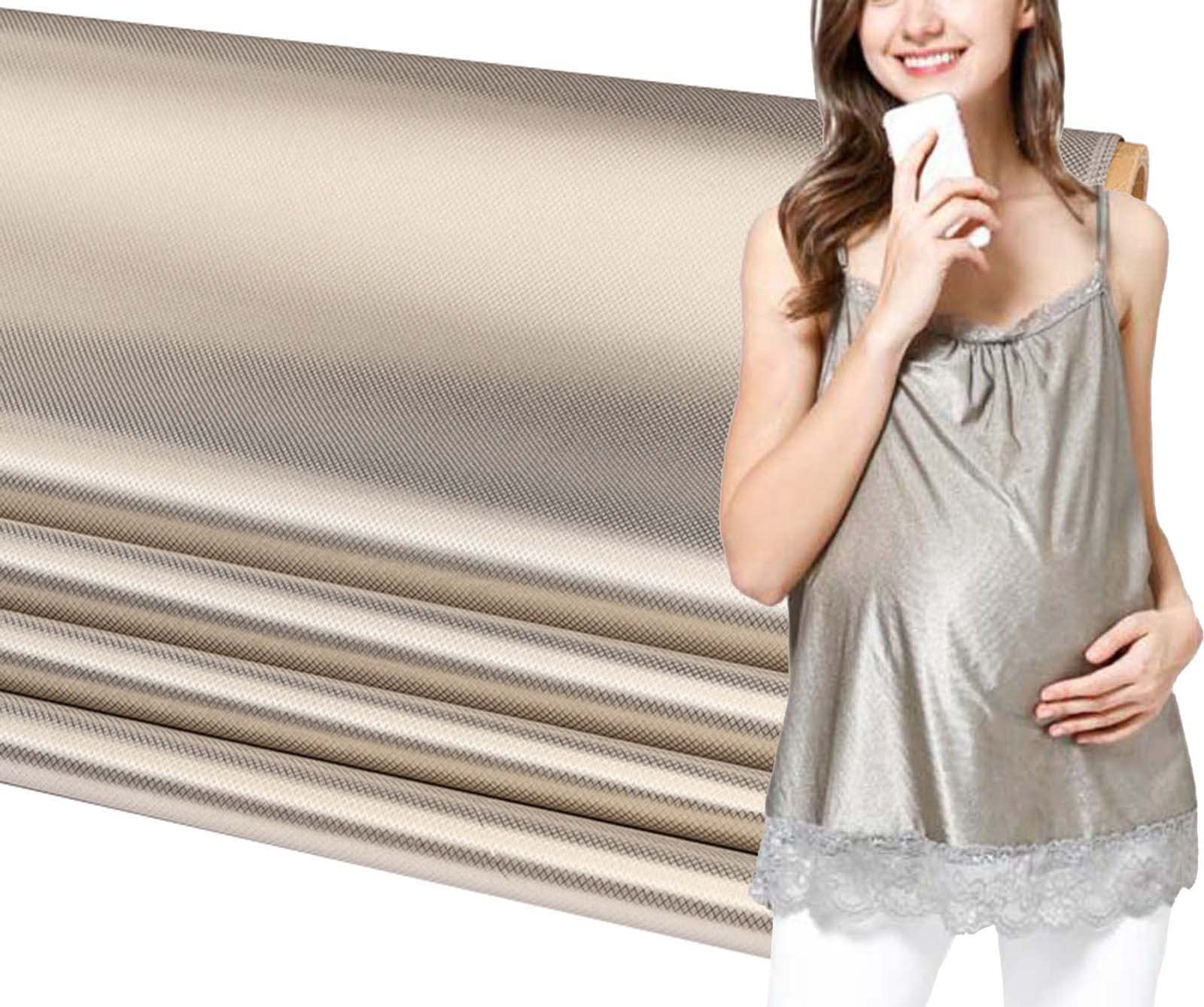 Signal Blocking, EMF Protection Fabric, EMF Radiation Shielding Fabric, 1.1 Meters Wide, Anti Radiation Nickel Copper Fabric For EMI/Wifi/Cell Phone/Bank Card (Color : Silver, Size : 1.1x5m)