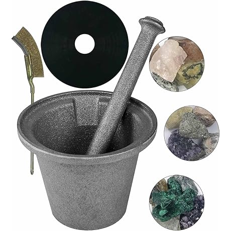Rock Crusher Cast Iron Mortar and Pestle: The Ultimate Rock-Ore Crusher and Spice Grinder