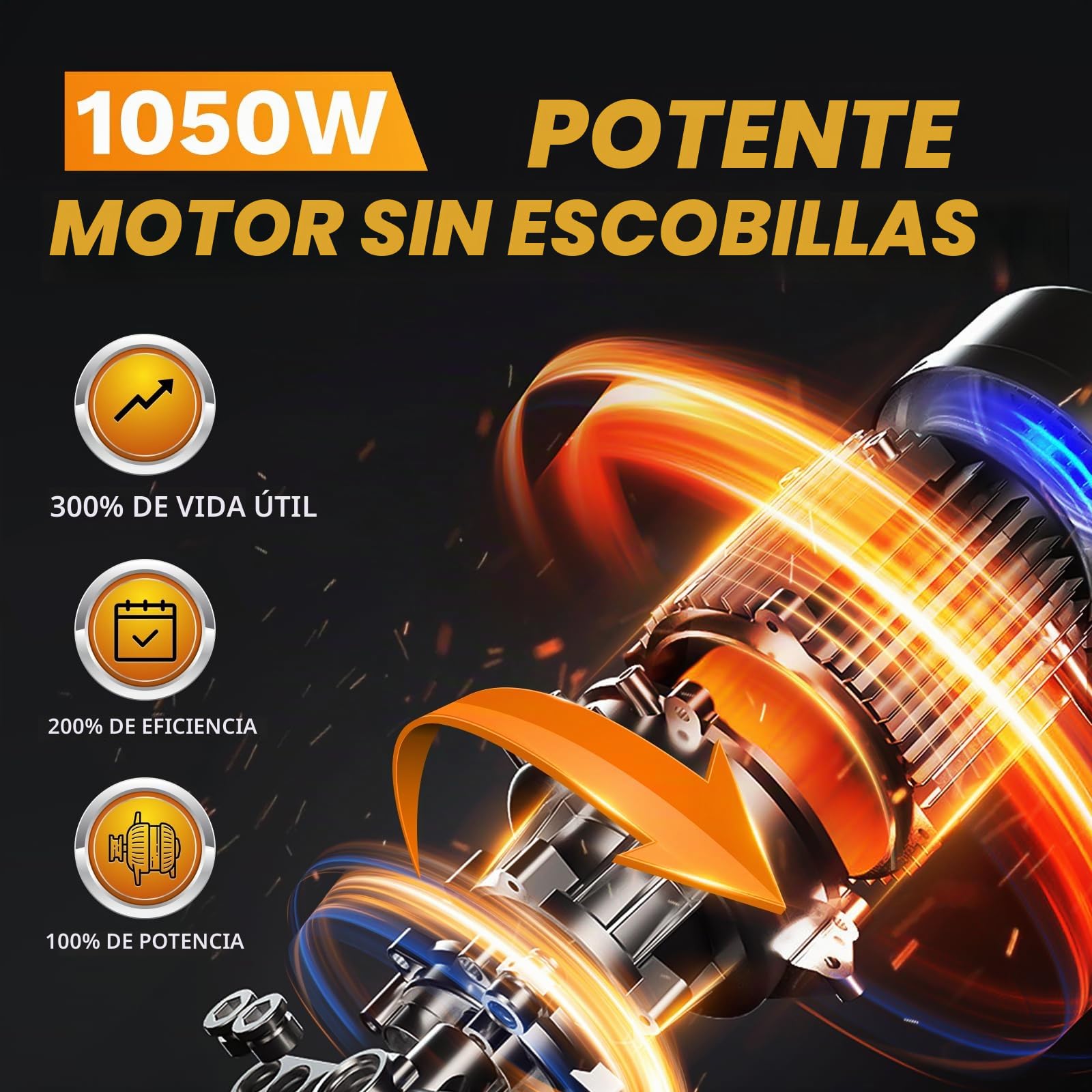 8605 Tijeras de Podar Electricas, 40mm Tijeras de Podar Profesional, 1050W 2x21V 2A Progresivo Tijeras de Podar Bateria, Con Cable de Extensión de 1.2M