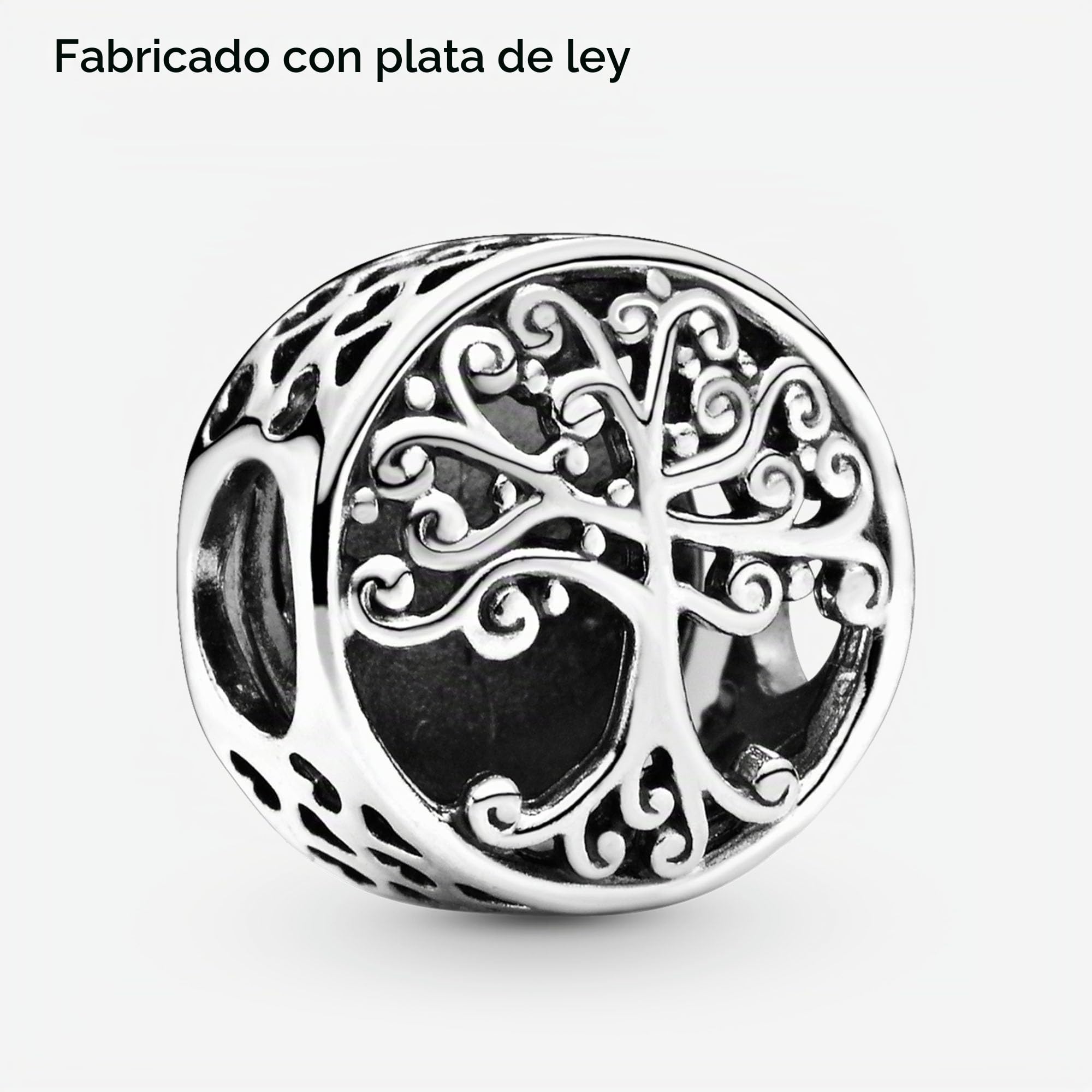 Pandora Moments Women's Sterling Silver Openwork Family Roots Charm Bracelet Charm