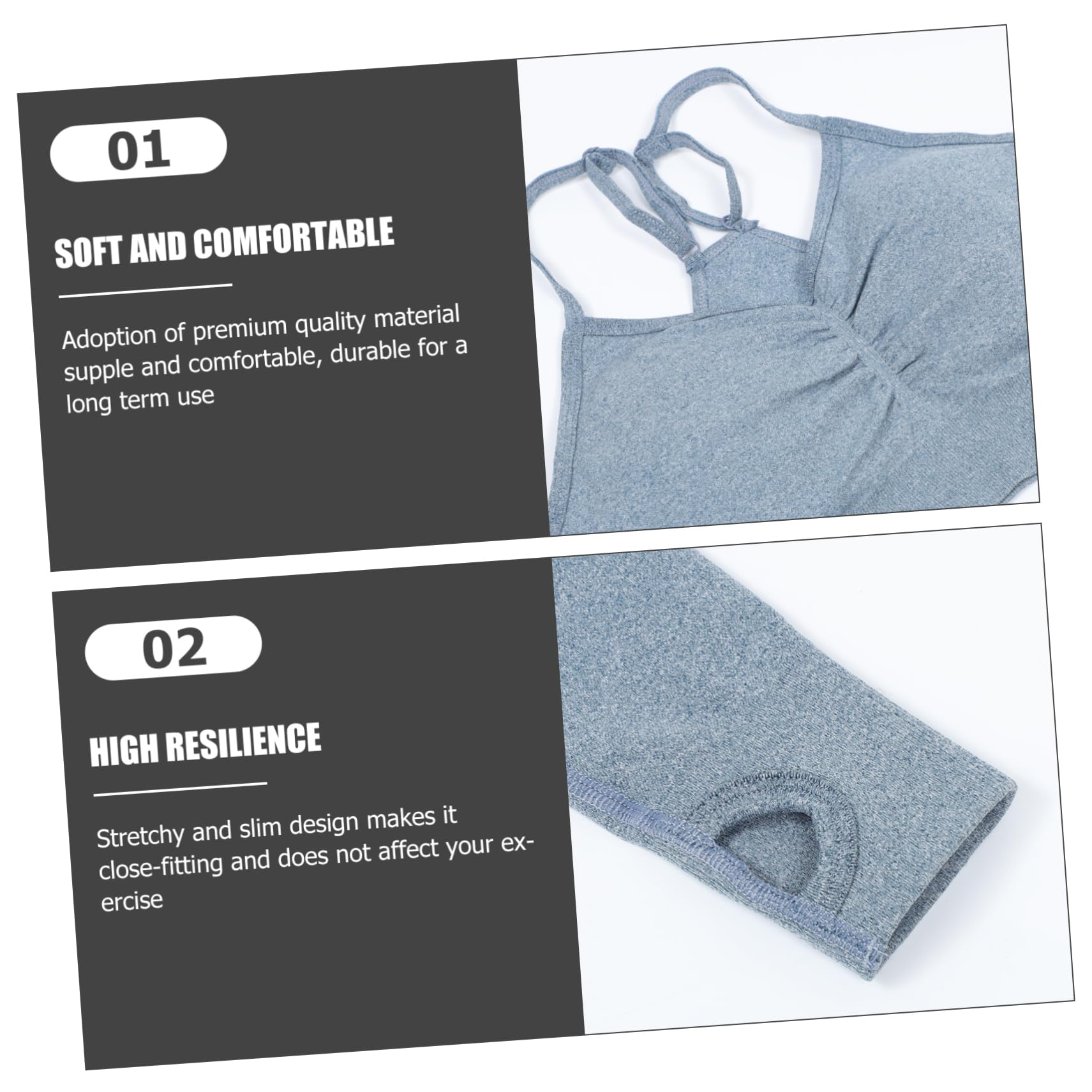 Healvian Tuta Yoga Donna Intera Senza Cuciture Kit Top Maniche Lunghe e Leggings da Palestra Vita Alta Completo Sportivo per Allenamento Femminile