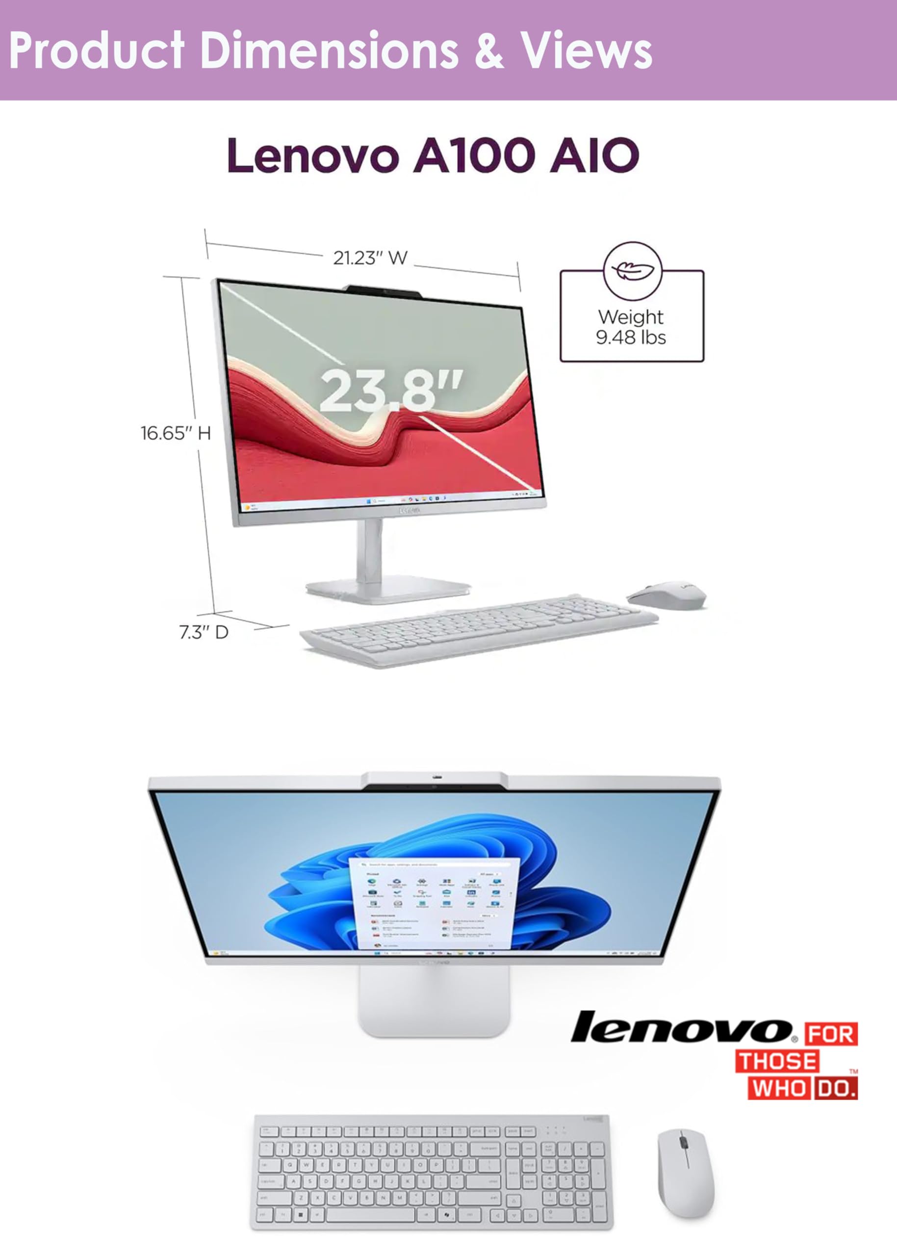 Amazon.com: Lenovo All in One Desktop with Intel Ultra-Fast 4-Core