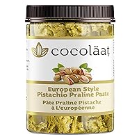 Vista 1 de Cocoläat European Style Pistachio Praline Pasta Pasta de pistacho endulzado para hornear, saborizar y rellenar pastelería Pistachos California