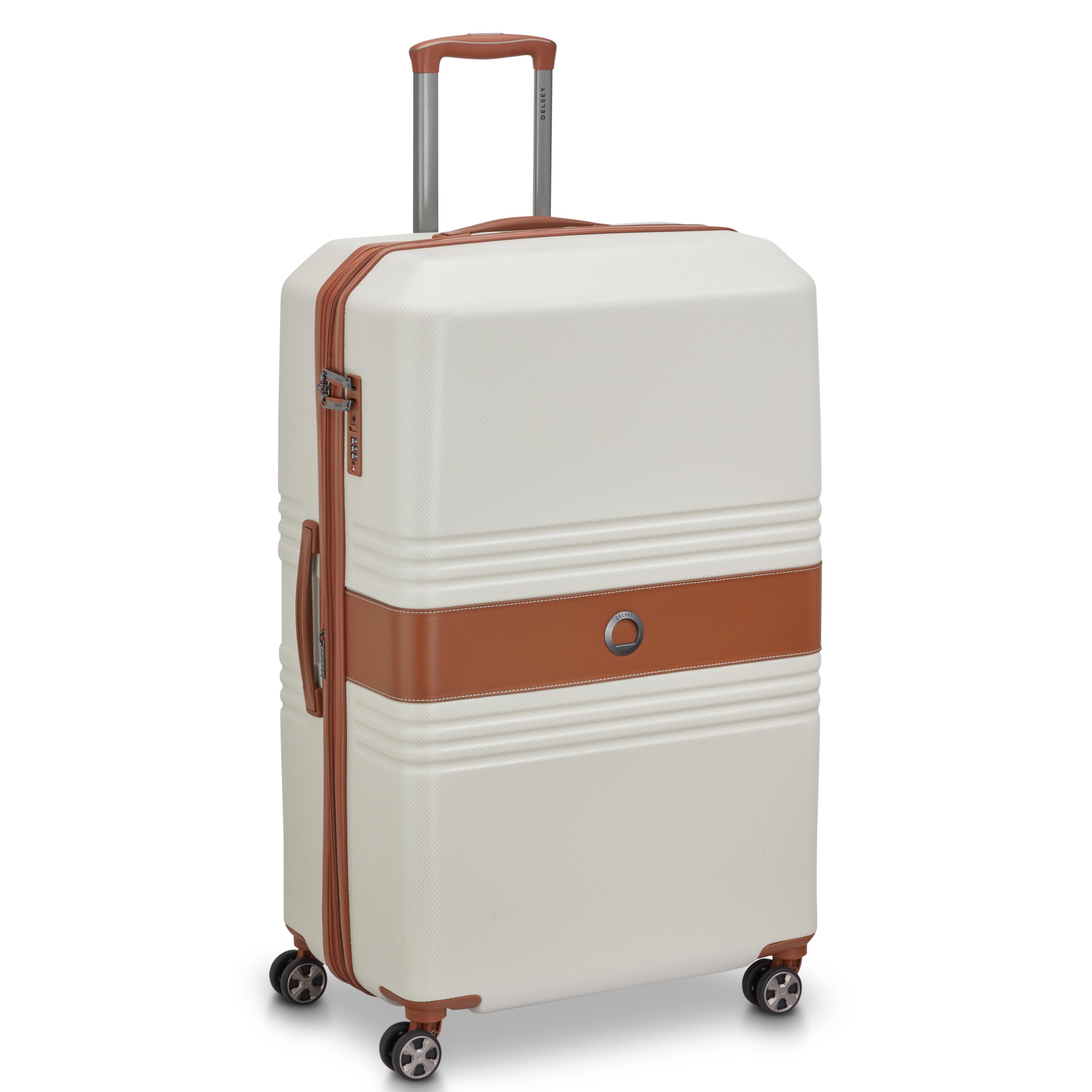 Paulette 81 cms Large Check-in ABS/Polycarbonate Hard Sided 8 Wheels and Expandable Spinner Suitcase/Trolley Bag for Travel with TSA Lock- Angora-image-38