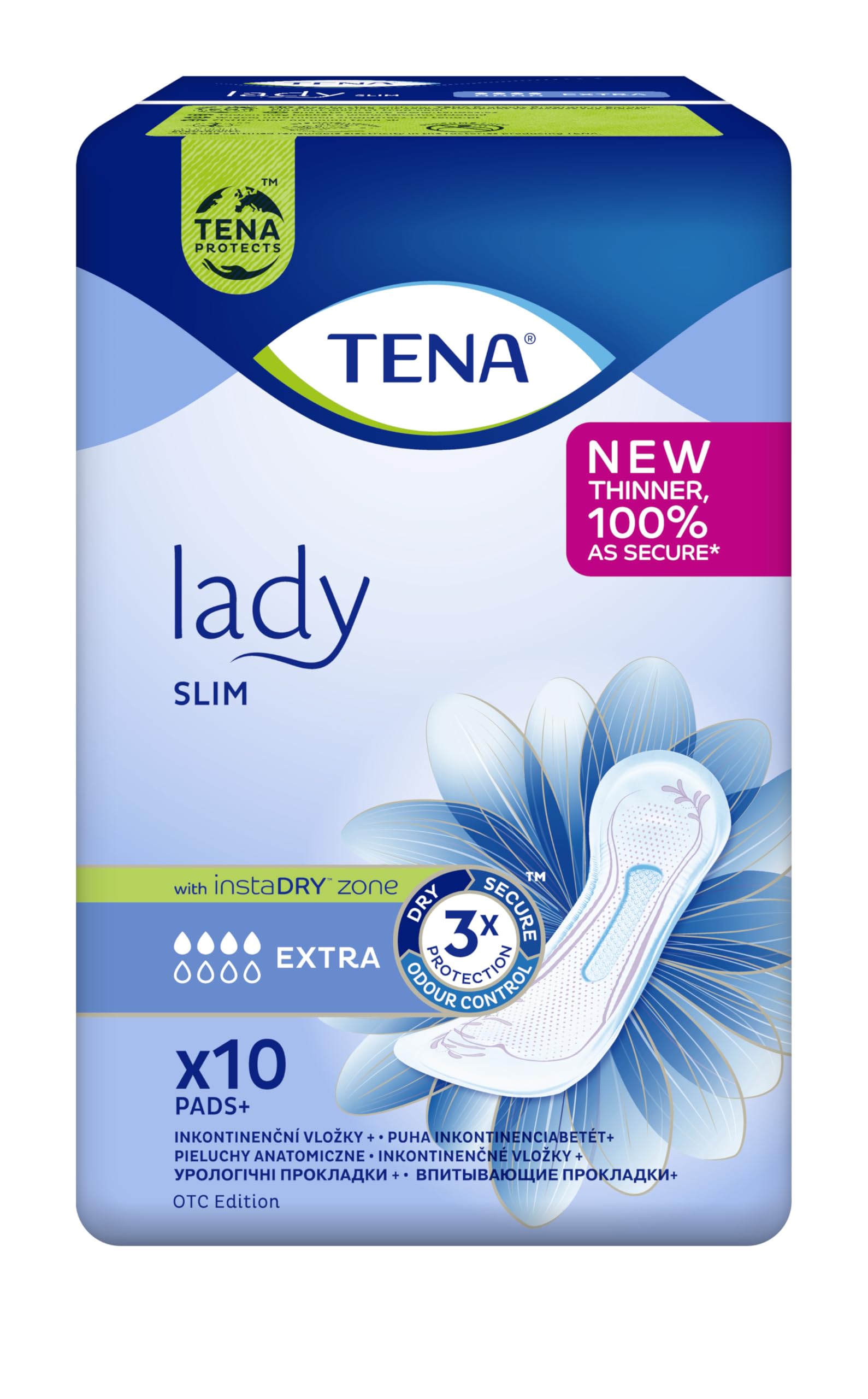 Tena Lady Extra - 12 paquetes de 10 compresas