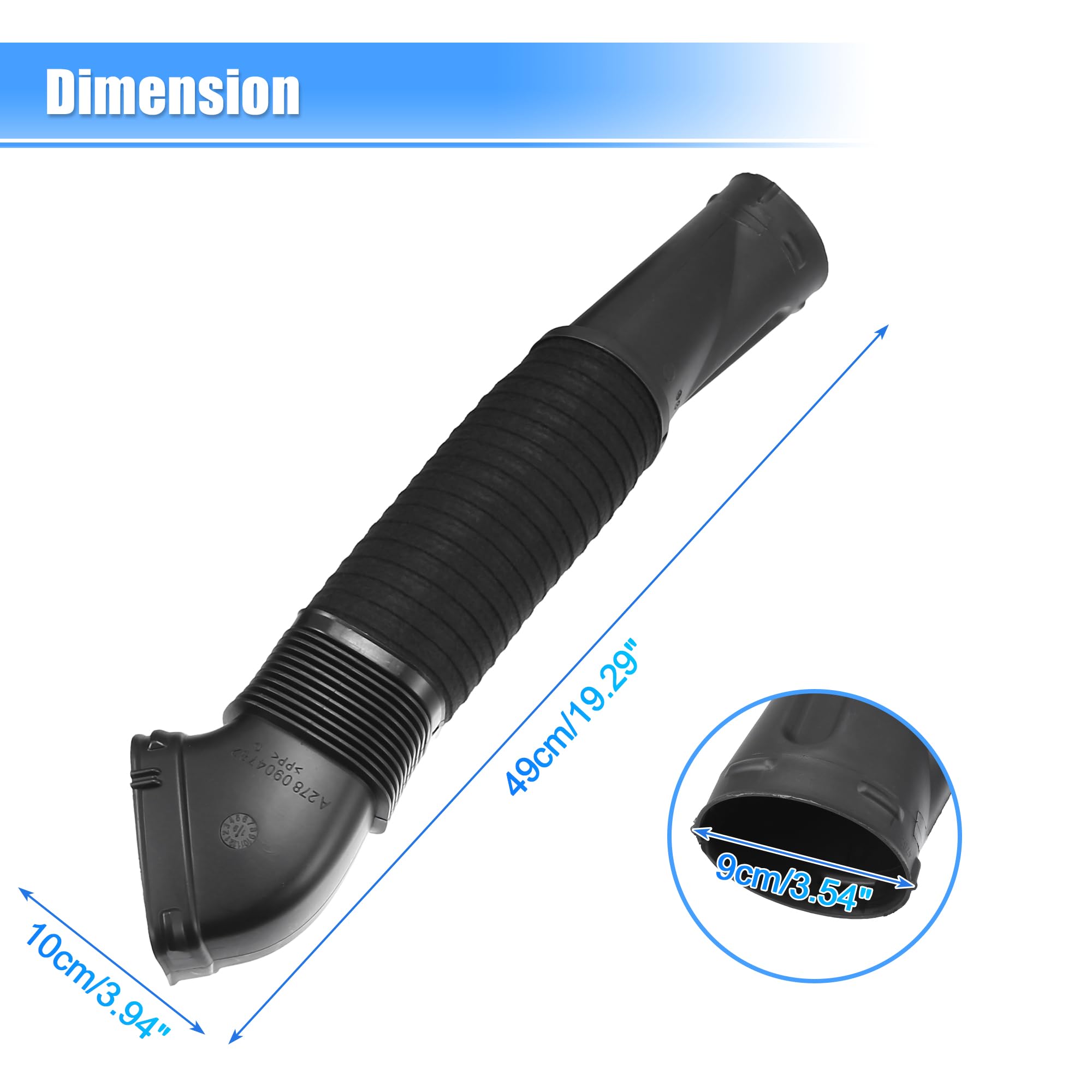 Amazon.com: uxcell 1 Pair Car Air Intake Hose Tube for Mercedes  